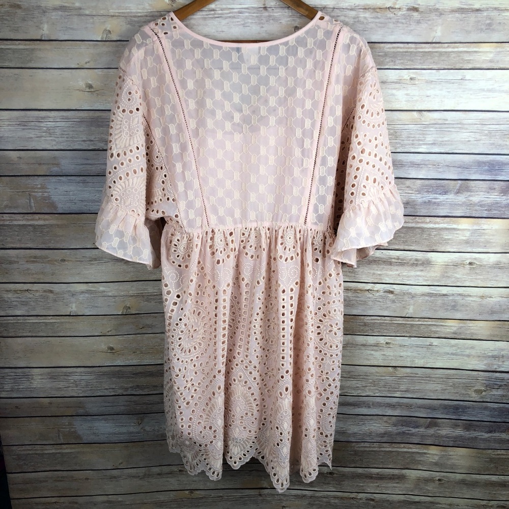 Akemi + Kin | Brooke Flutter Sleeve Eyelet Dress 0 - Picture 7 of 8